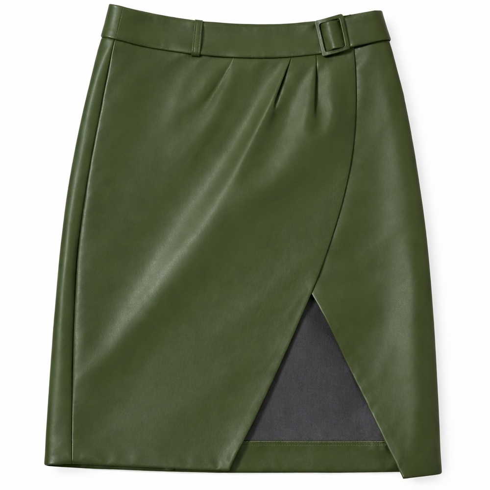 Green colored skirt from the brand New York And Company at Medium size.
